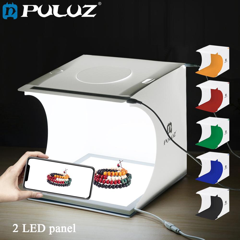 Puluz 8.7 Inch Draagbare Lightbox Photo Studio Box Tafelblad Schieten Light Box Tent Fotografie Box Softbox Set Voor Items Display