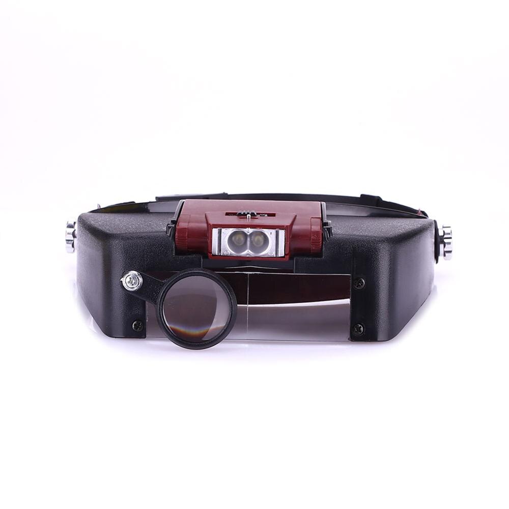 LED Head-mounted Watch Maintenance Magnifying Glasses For Reading Optivisor Magnifying Glass Loupes Jewelry Watch Repair Tool