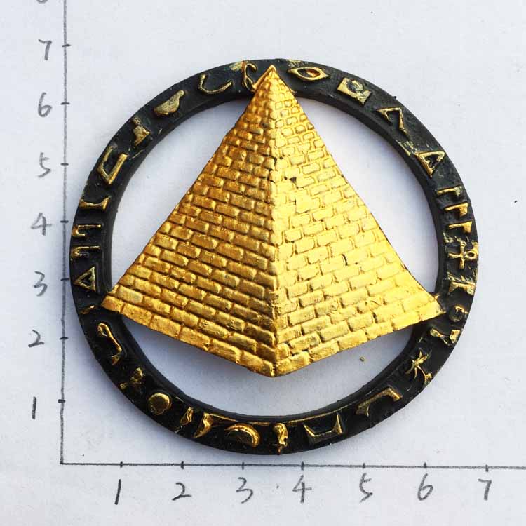 Egyptiske indretningsmagneter til kunsthåndværk 3d harpiks egypten turist køleskabsmagnet souvenir køkkentilbehør dekoration hjem: 2
