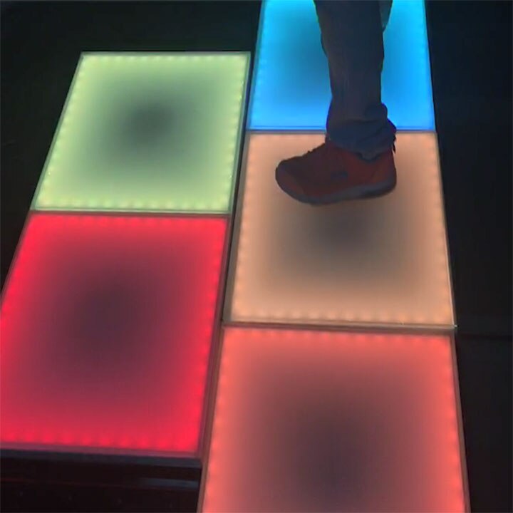 Dance Floor game illuminated led dance floor for car show Dj hotel used inductive dancing light