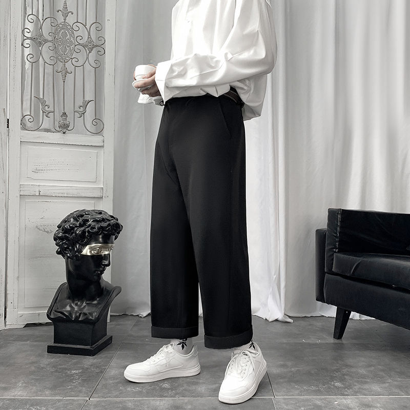 Baggy Fleece Rechte Been Joggingbroek voor Mannen Casual