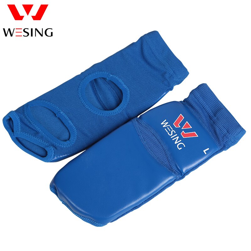 Wesing sanda wushu vristskydd muay thai fotledsskydd boxeo takawondo träningsfotstöd stor storlek mma