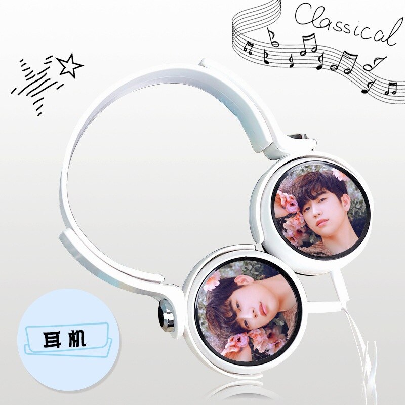 Got7 Formal Three Series King Pigalle Segment yi en Celebrity Style Headphones Direct Plug Universal: Xej548 Park zhen rong White