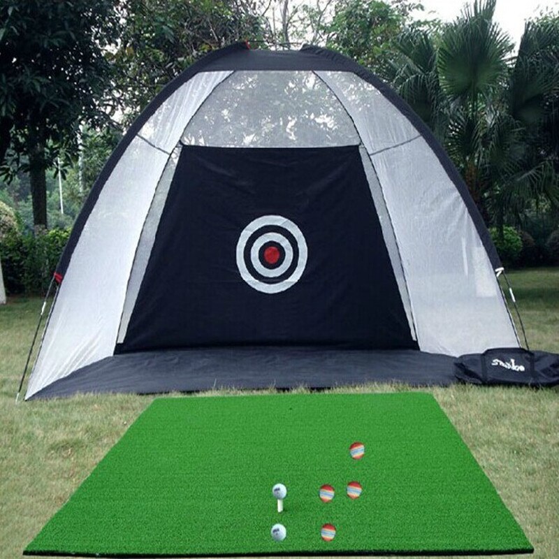 Indoor En Outdoor Golf Trainer 2 M * 1.4 M * 1 M Golf Swing Praktijk Netto Golf Training Batting kooi Tuin Gazon Tent Training