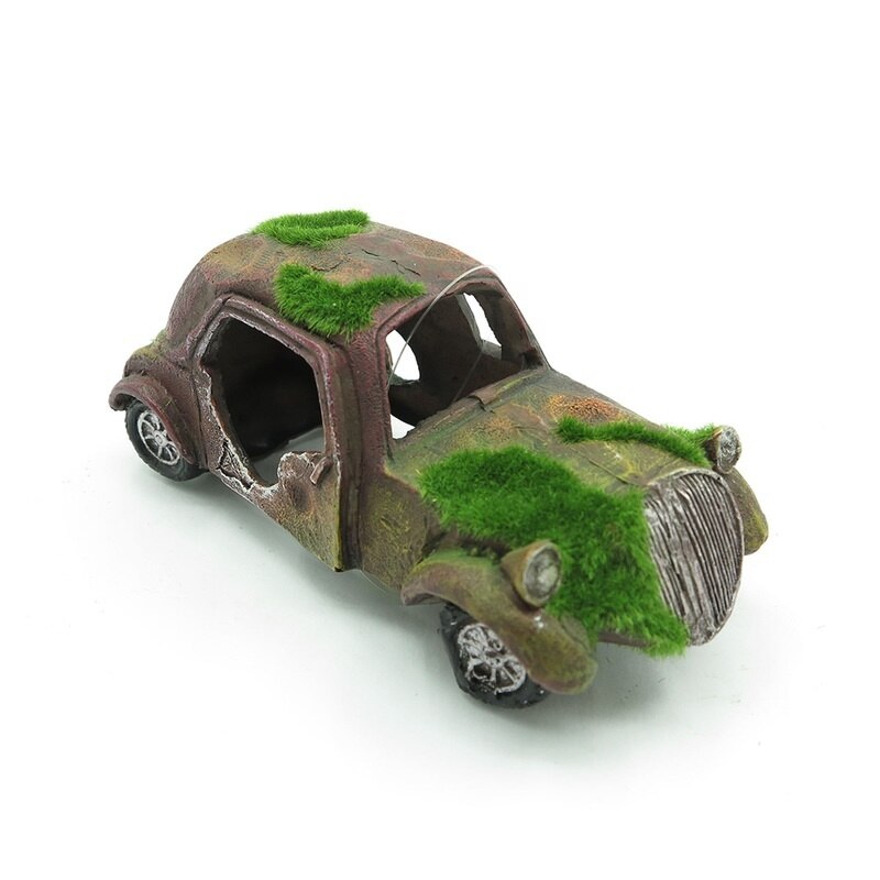 Mos decoratief veilig niet-giftig imitatie oude auto thuis aquarium ornament aquarium decoratie aquarium ornament decoratie