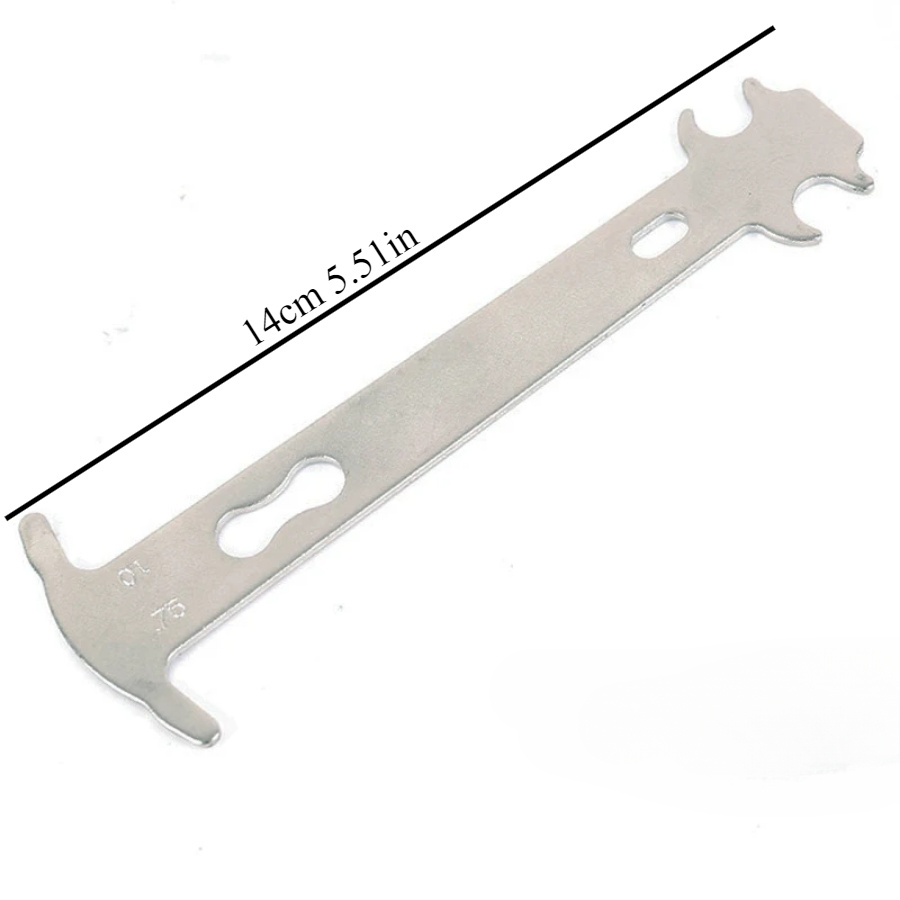 Bike Chain Wear Indicator Chain Checker Gauge Measurement Repair Tool Ruler for Road Mountain Hybrid Bicycl: Default Title