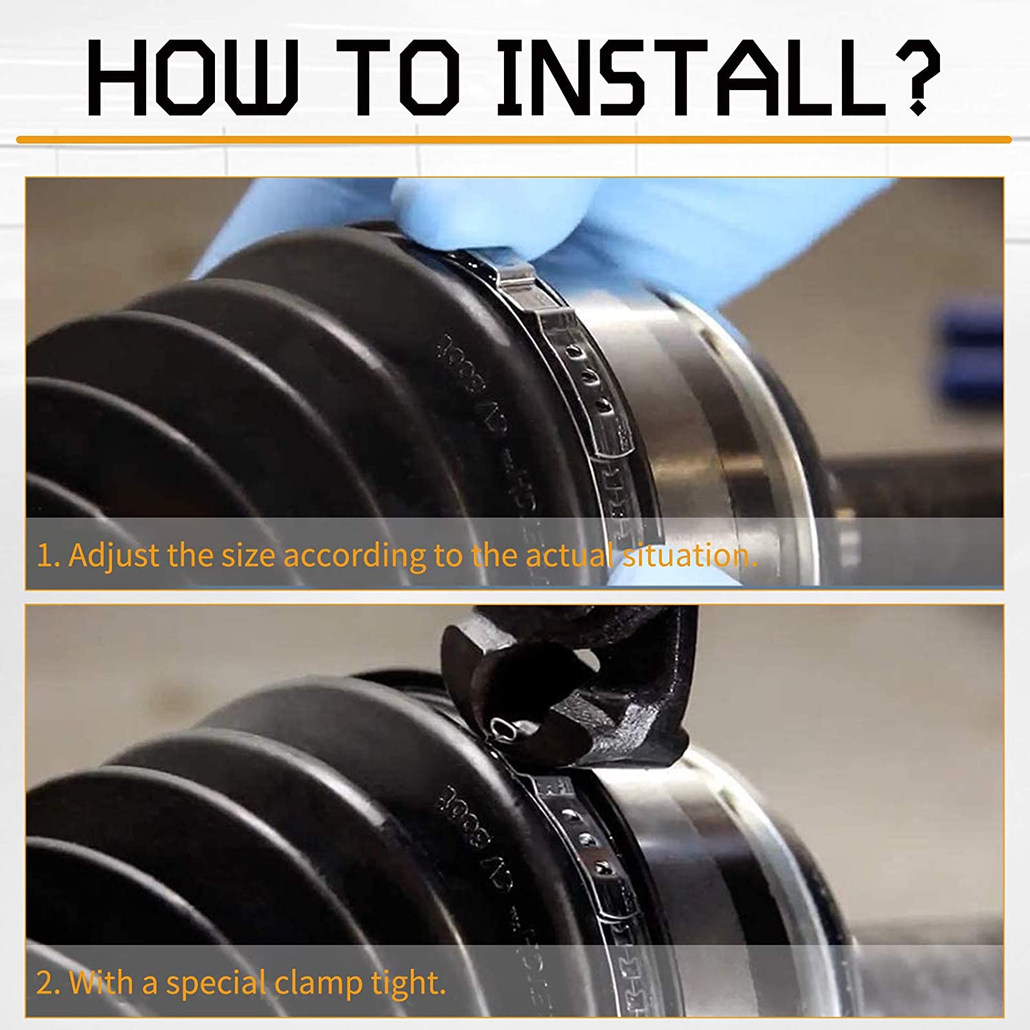 MIKKUPPA Stainless Steel CV Boot Clamp 20PCS