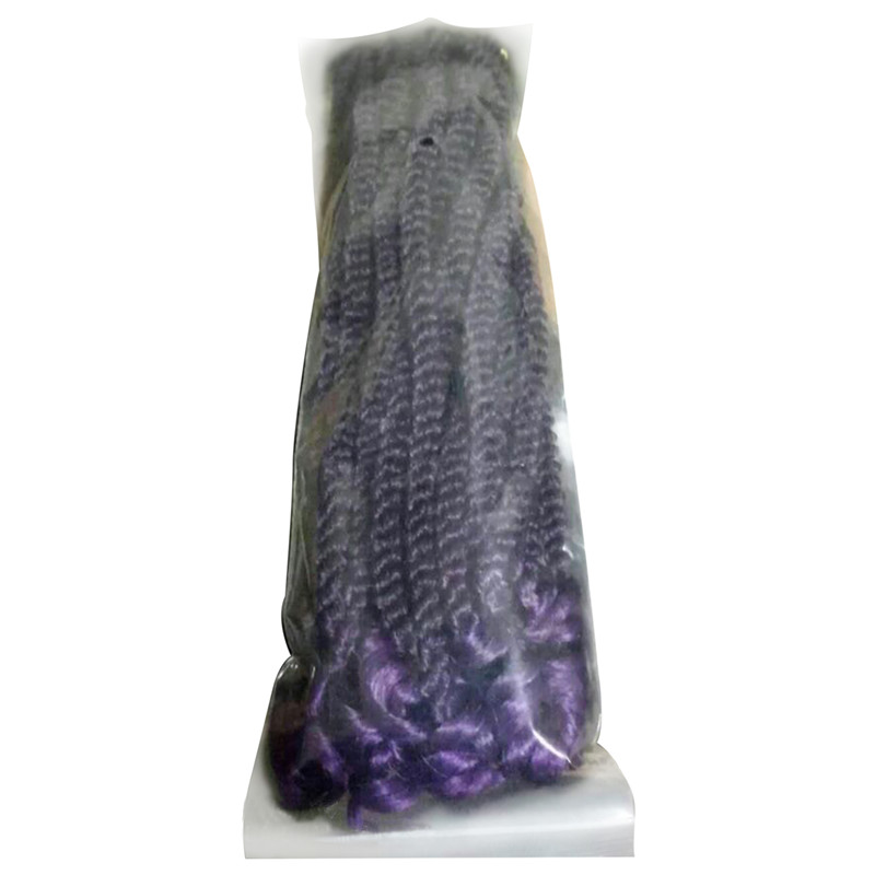 Eunice Haar Für Flechten Syntheic Haar 20 stränge/Pack 12 zoll Havanna Twist Nahen Größe Ombre Lila Häkeln Briads: # Lila / 1 Teile/los