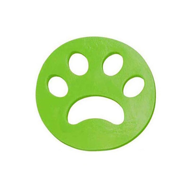 Reusable Silicone Brush Hair Remover Pad Dog Fur Sticker Catcher Cleaning Washing Machine Pet Accessories Clothes Cleaning Tool: Circle-Green-1pc