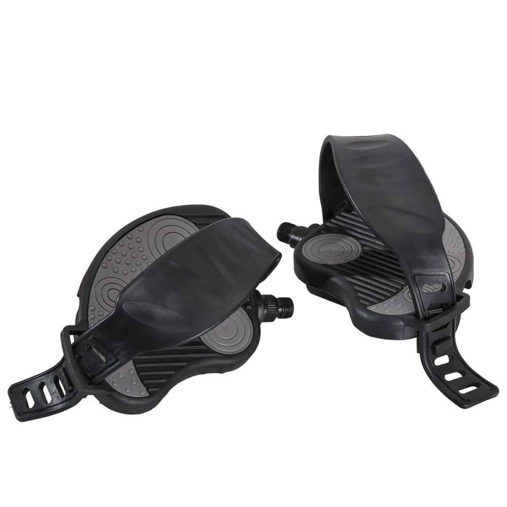 Pedali per biciclette autobloccanti 9/16 1/2 pollici con cinturini per MTB strada cyclbike pedali a rotazione fissa con cinturino con clip per le dita