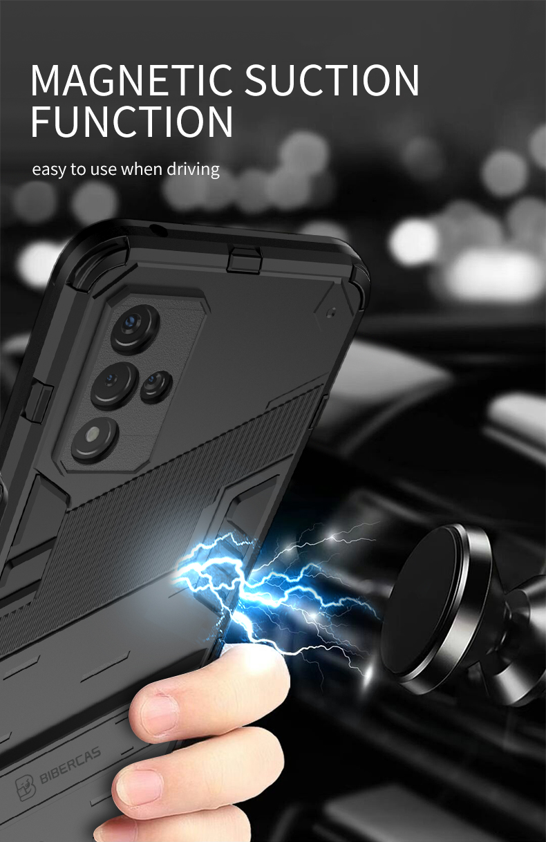 For Xiaomi Poco X7 Pro 5G Case Magnetic Armor Shockproof Phone Cases for Pocophone Pocco X7Pro X 7 Pro 5G Kickstand Back Cover
