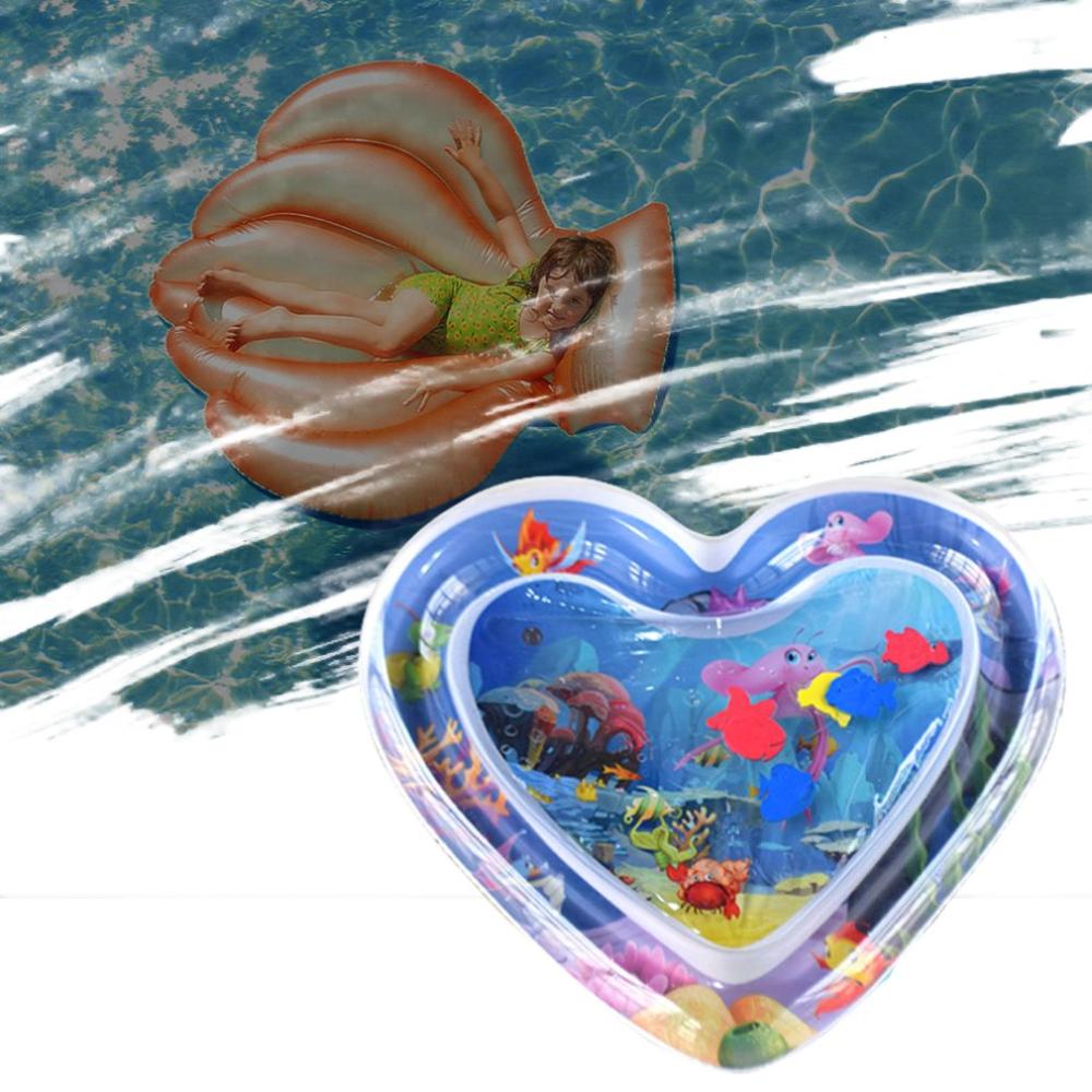 Nette PVC Baby Aufblasbare Wasser Spielen Matte Klopfte Pad Baby Wasser Kissen Pad Tummy Zeit Aktivität Wasser Kissen