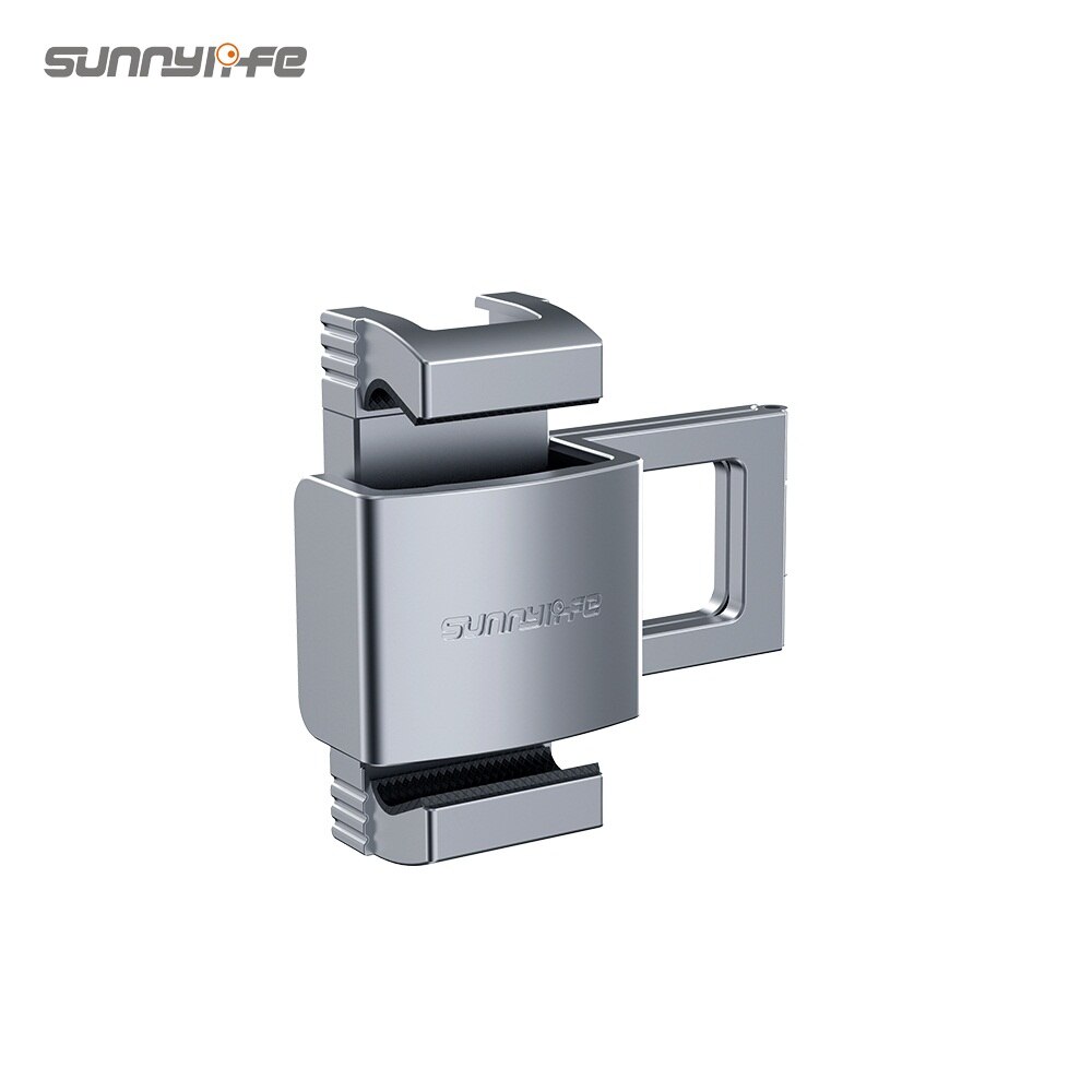 Aluminum Alloy Metal Smartphone Clamp Foldable Camera Mount Holder for DJI POCKET 2/OSMO POCKET Handheld Gimbal Accessories