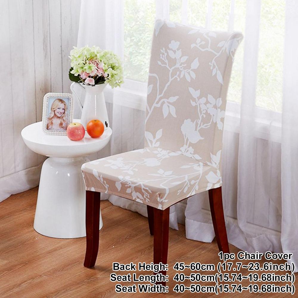 Housse de chaise élastique en spandex de style nordique royal, housse de siège de salle à manger extensible, housses de siège de chaise pour banquet de mariage, hôtel: Style 13