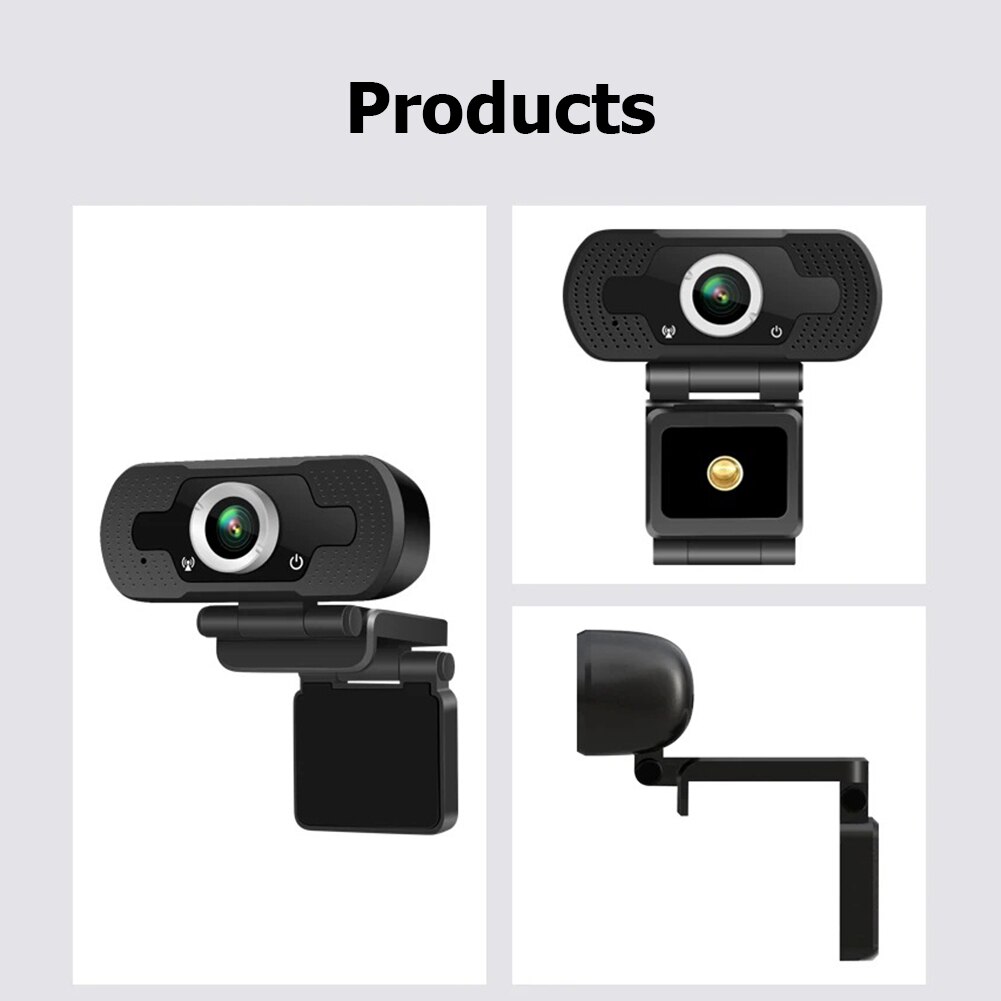 Widescreen Video Work Home Accessories HD 1080P Webcam Free Drive USB Mini Computer PC Web Camera Built-in Microphone
