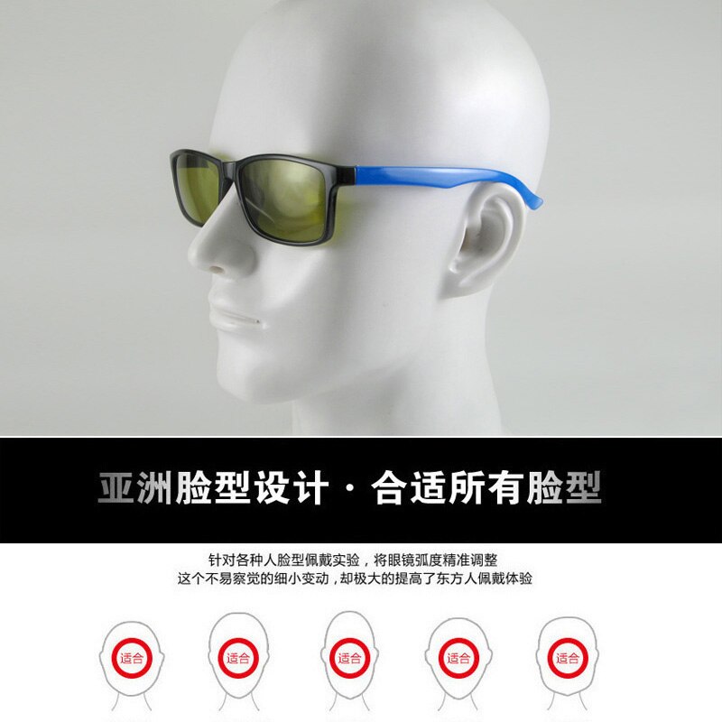 Night vision goggles driver glasses UV protection glare protection fatigue resistance night driving glasses large frame stylish