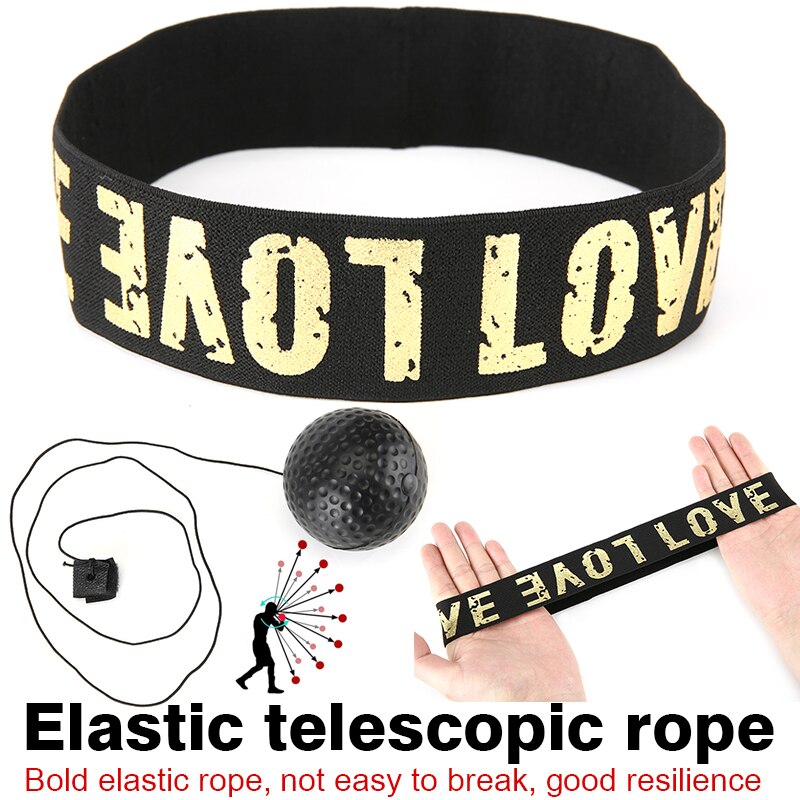 Boxing Reflex Speed Punch Exercise Fighting Ball + Headband Boxer Raising Reaction Speed Training Punch Equipment Accessories