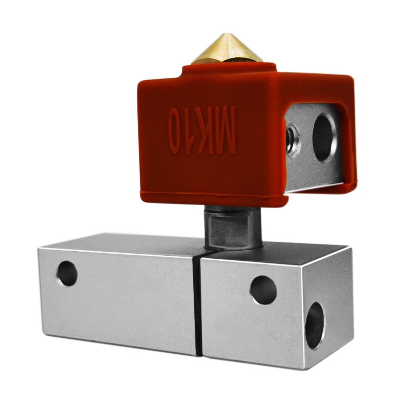 Imprimante 3D partie MK10 tout en métal Kit d'extrémité chaude avec refroidissement chaleur Blcok 0.4mm Nozzel pour créateur Pro/Wanhao I3/MakeBot