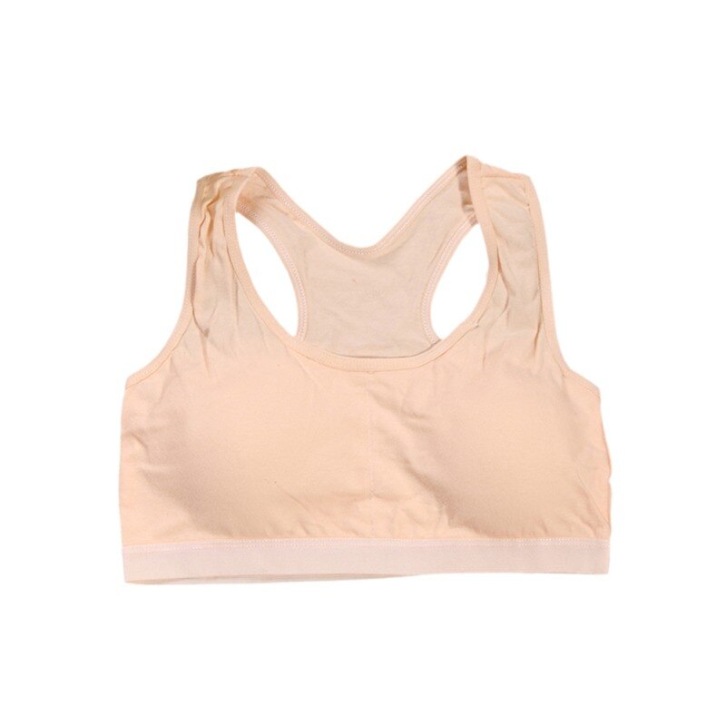 Children Underwears Soft Cotton Teenage Girls Underwear Bras Sports Kids Puberty Girl Bra Young Students Sport Training Bra: N