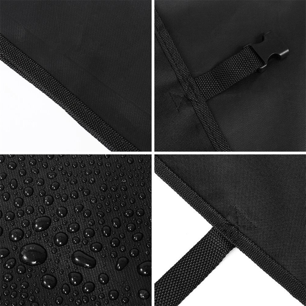 Car Accessories PVC Car Universal Waterproof Caravan Towing Hitch Cover Trailer Rain Snow Dust Protecter Black Pvc Trailer Cover