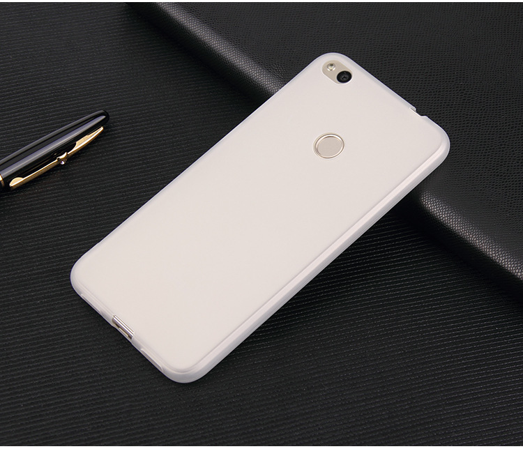 Telefoonhoesje voor Huawei Honor 8 Lite P8 Lite 2017 - Zacht Siliconen TPU Hoes - Schokbestendig, Stofvrij: Buikspieren / Wit