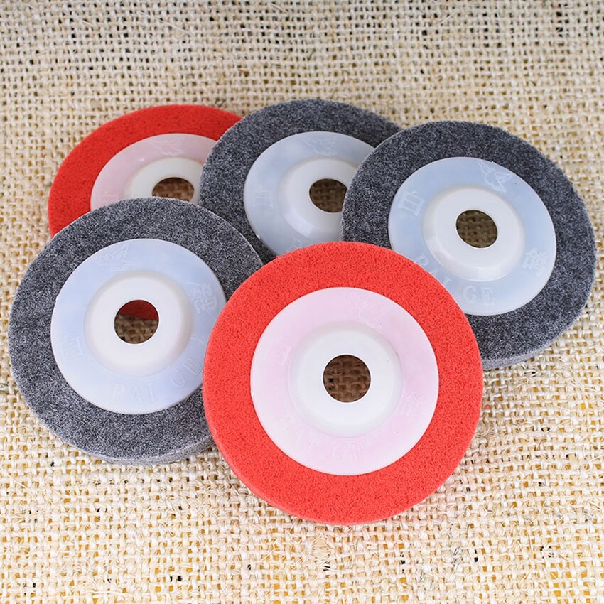 4-inch Polishing Wheel 100*16 Buffing Pad Stainless Steel Polishing Pad for Polishing Machine Nylon Brushed Wheel Fiber Wheel