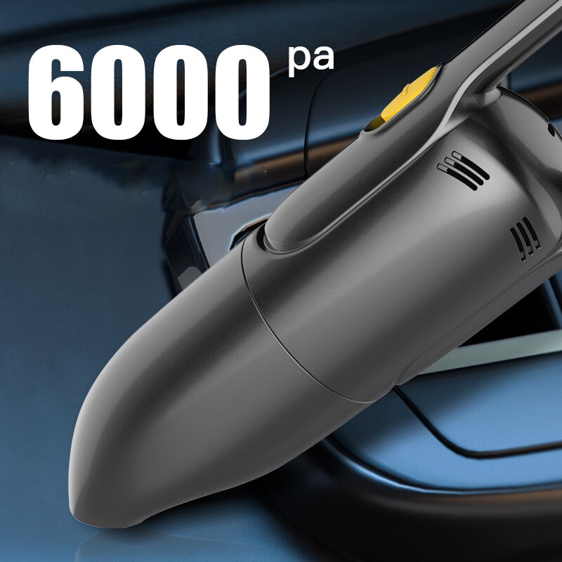 Handheld Wireless Vacuum Cleaner Wireless USB Rechargeable Vacuum Dust Remove for Auto Home Carpet Cleaner Sofa Pet 6000 Pa
