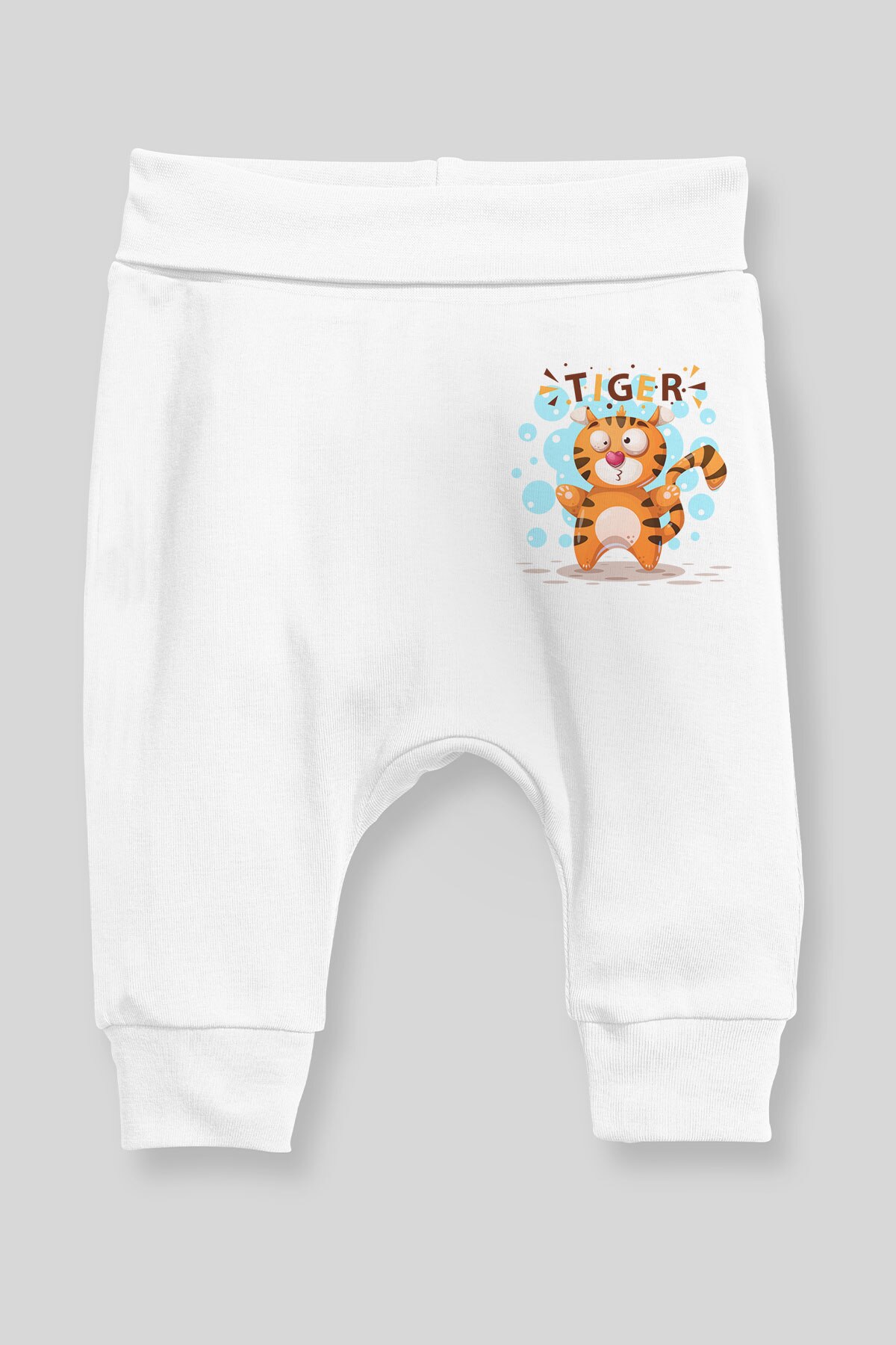 Angemiel bebê patas que tigre bebê menino harem calças pantalon branco