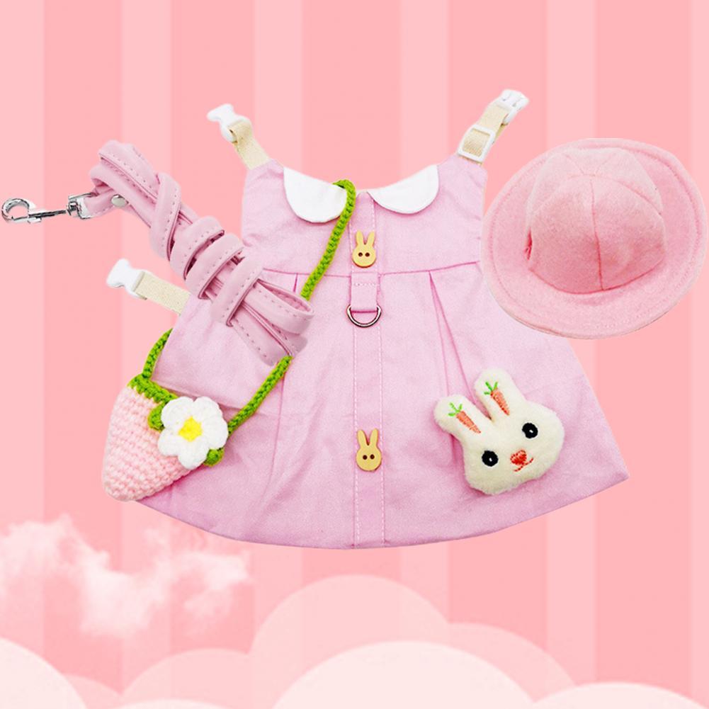 1 Set Popular Rabbit Outfit Perfect Pink Soft Comfortable Bunny Outfit