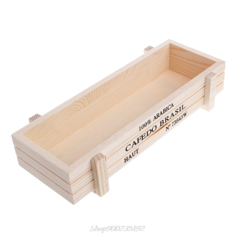 Vintage Holz Garten Blume Pflanzer Sukkulenten Topf Rechteck Trog Box Anlage Bett: WHITE