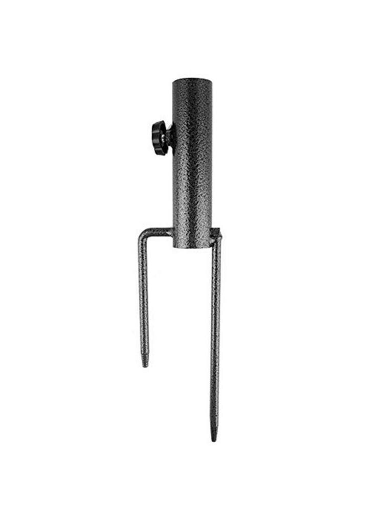Bærbar paraply jordspyd parasol stativ holder metal udendørs stativ strand indsats stik havetilbehør 40a