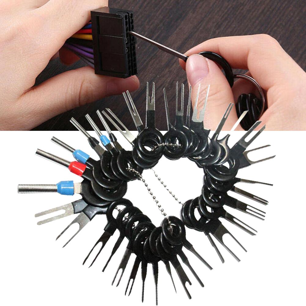 36Pcs Car Terminal Removal Wire Plug Connector Extractor Puller Release Pin
