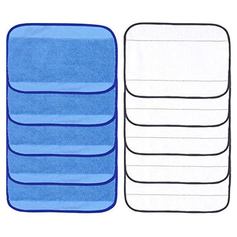 Vervangend Voor Irobot Braava 320 380 381 380T 390 390T Mint 4200 4205 5200 5200C Microfiber Nat/droog Dweeping Dweilen Mop Doeken: 5White  5Blue