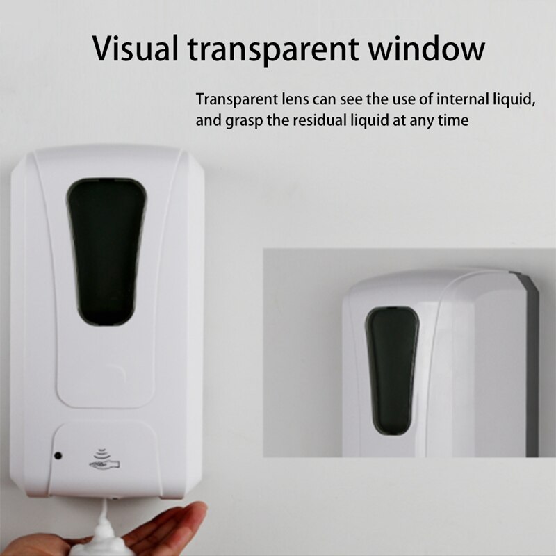 Non-Contact Hand Disinfection Machine Automatic Soap Dispenser Wall-Mounted Sensor Spray Hand Disinfection 1000ML