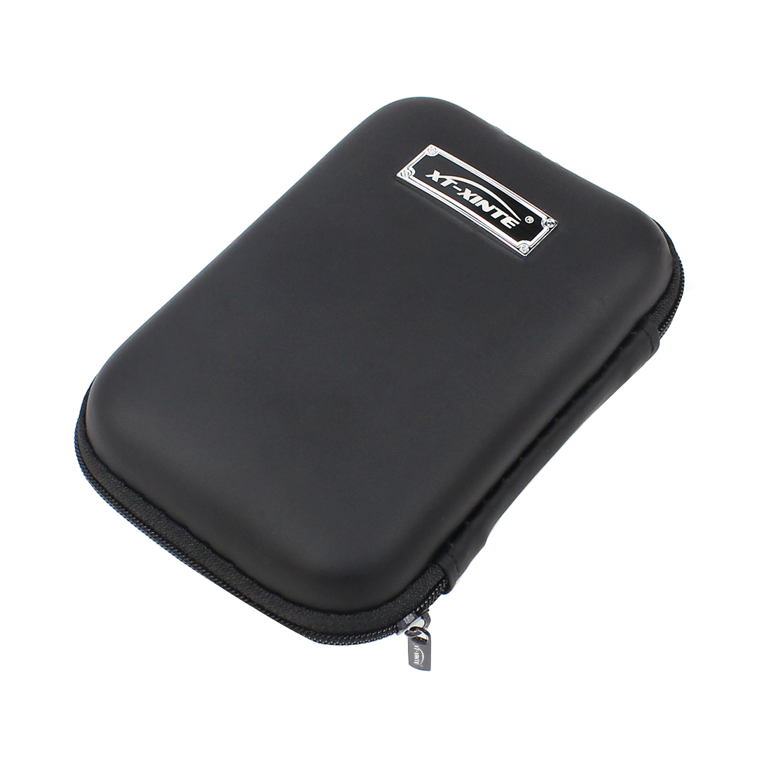 2.5 inch External Hard Drive Disk Protective Case HDD SSD Carry Bag Portable Pouch USB Cable Power Bank Organizer Storage Box: black