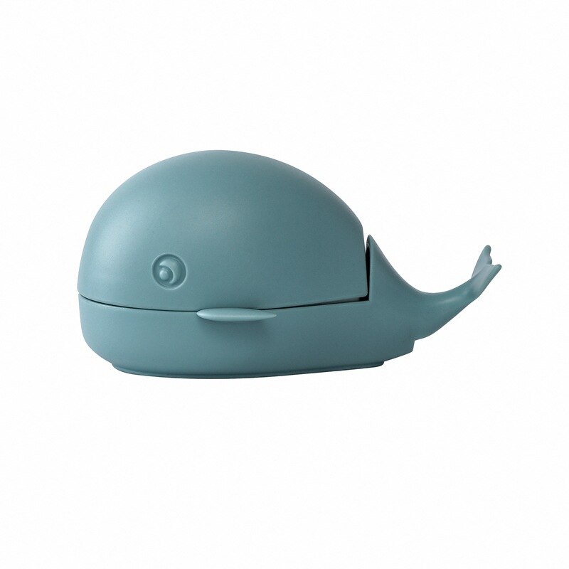 Brosse de lavage de chaussures en forme de baleine, brosse de lavage de vêtements, brosse à cheveux doux, outil de nettoyage familial multifonction: Bleu couleur