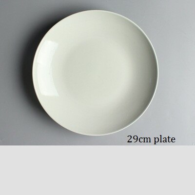 Keramisk tallerken i japansk stil nudelskål hjemme spise bolle vannkopp flat tallerken suppe grunt suppe middagstallerken servise: 11.5 tommers plate