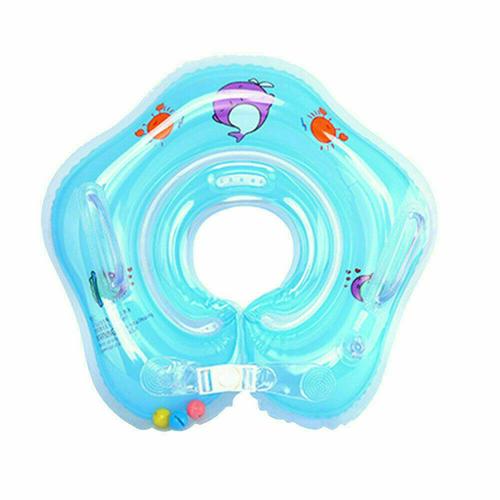 Summer Inflatable Swimming Ring Giant Pool Float Toy Circle Beach Sea Party Inflatable Mattress Water Ring Float Round Adult Kid: blue child