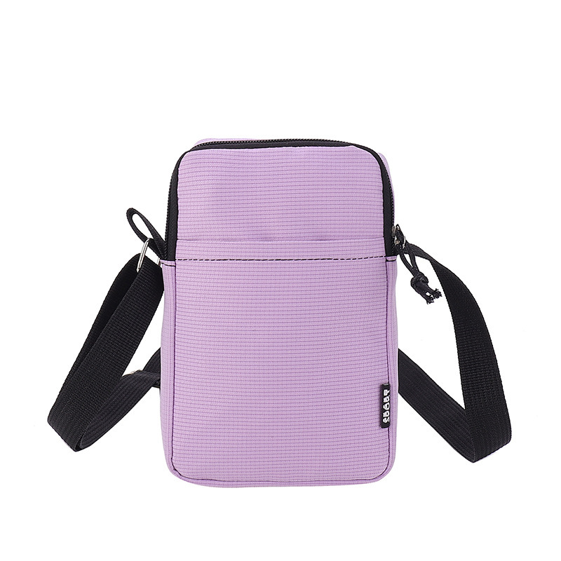 Mode mobiele telefoon tas Dames Messenger Bag All-match Mini Kleine Crossbody Tas Hangende nek Portemonnee Verticale handtas: Bruin