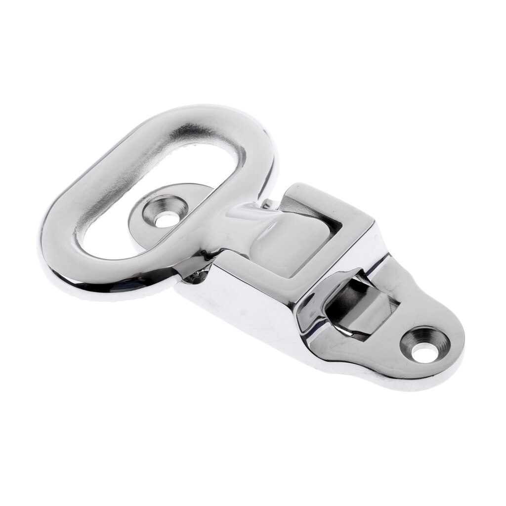 Polished 316 Stainless Steel Folding Step Mast Step Boat Caravan Fold Out Step with Anti-skid Diamond Tread Pattern