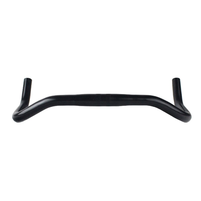 Manillar de aleación de aluminio con cuerno de piñón fijo, piezas de bicicleta de carretera, manillar curvado