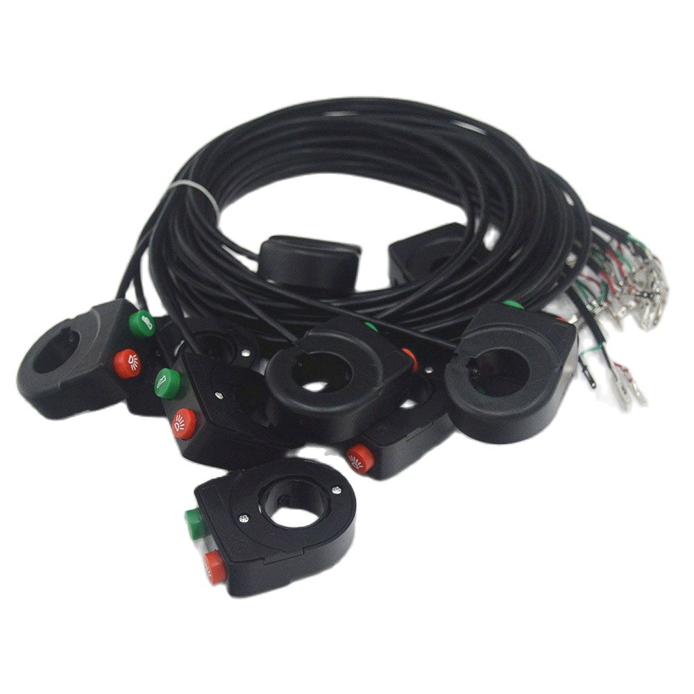 Wuxing Electric Bicycle On/Off Electric Bike Switch With Buttons Light Switch Electric Scooter E Bike Accessories