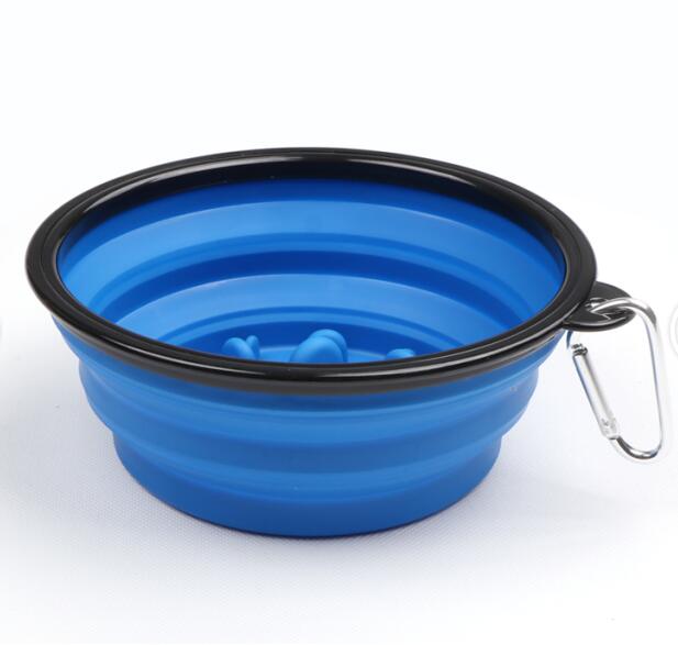 Juguetes Para Perros con tratamiento alimenticio, comedero educativo, juguetes de puzle para perros, juego interactivo de entrenamiento IQ, antiahogo juguete, comedero más lento: Azul