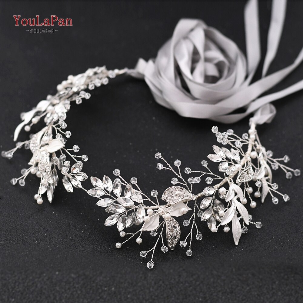 YouLaPan SH272 Braut Gürtel mit Strass Hochzeit Gürtel für Braut Kleid Gürtel Hochzeit Kleid Schärpe Elfenbein Taille Metall Gürtel: grau
