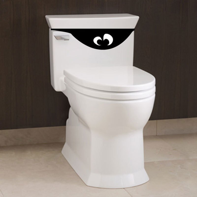 Cute Toilet Bathrooms Wall Stickers Peeping Eyes Room Decoration Removable Wall Decals Toilet Sticker Art Mural