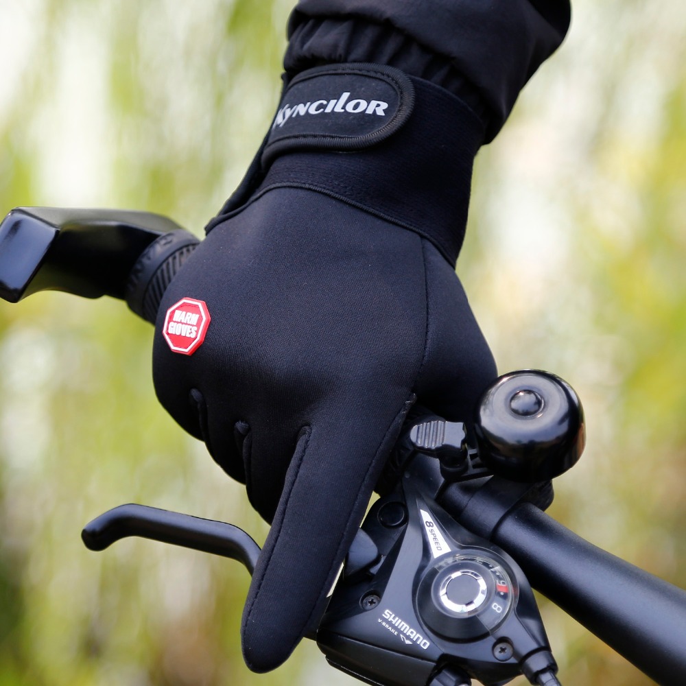 Winter Men Cycling Gloves Full Finger Touch Screen Waterproof Windproof Sport MTB Road Bike Warmer Bicycle Motorcycle Mitten
