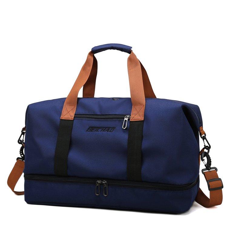 MARKROYAL Reisetaschen Für Frauen Große Kapazität Männer der Sport tasche Wasserdichte Weibliche Bote Tasche Trockenen Und Nassen: Blau