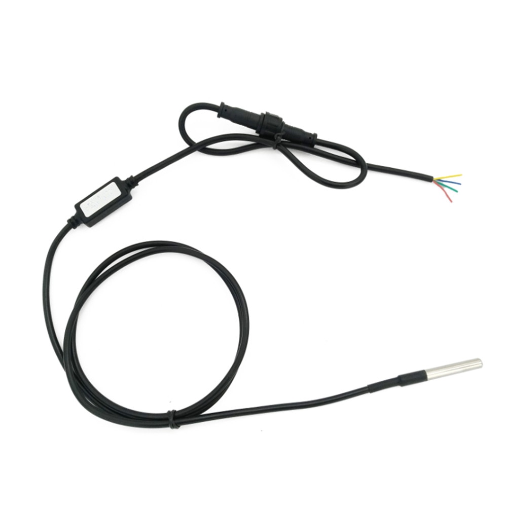 Taidacent RS485 DS18B20 Temperature Sensor Pipe Modbus RTU Water Temperature Sensor Duct Probe PLC Control