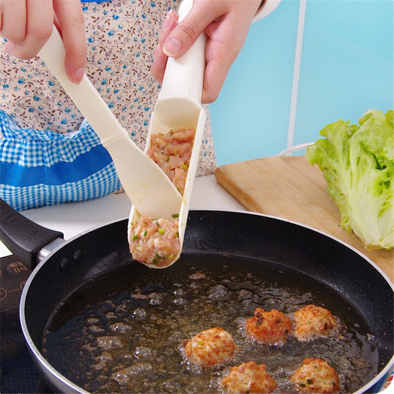 Juego de utensilios de cocina para el hogar, práctico utensilio de cocina para hacer albóndigas, Bola de pescado, juego de hamburguesas, DIY