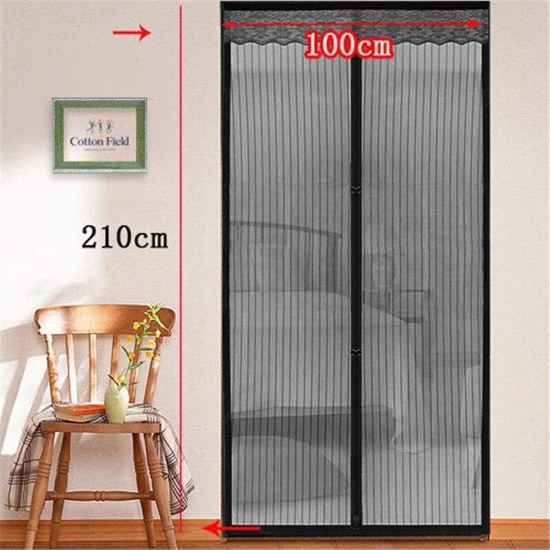 Magic stick magnético Anti Mosquito malla cortina de puerta para puertas de patio porche mascotas RVs